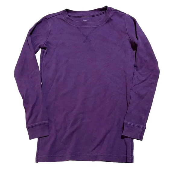 Primary Size 6-7 Toddler Kid Purple‎ Long Sleeve Top Unisex Cotton Causal - Picture 1 of 3